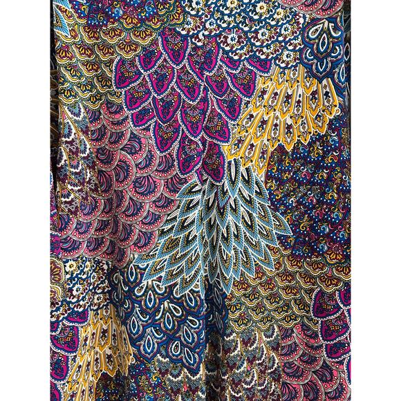 MSK Boho Bell Sleeve Dress M Multicolor Shift Dress EUC - Picture 11 of 14